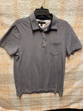 Banana Republic Men’s Short Sleeve Polo in Slate Blue Size Large